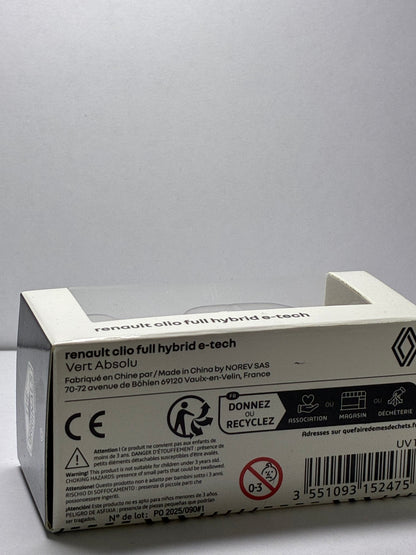 Renault Clio 6 - Norev 1:64 Vert Absolu