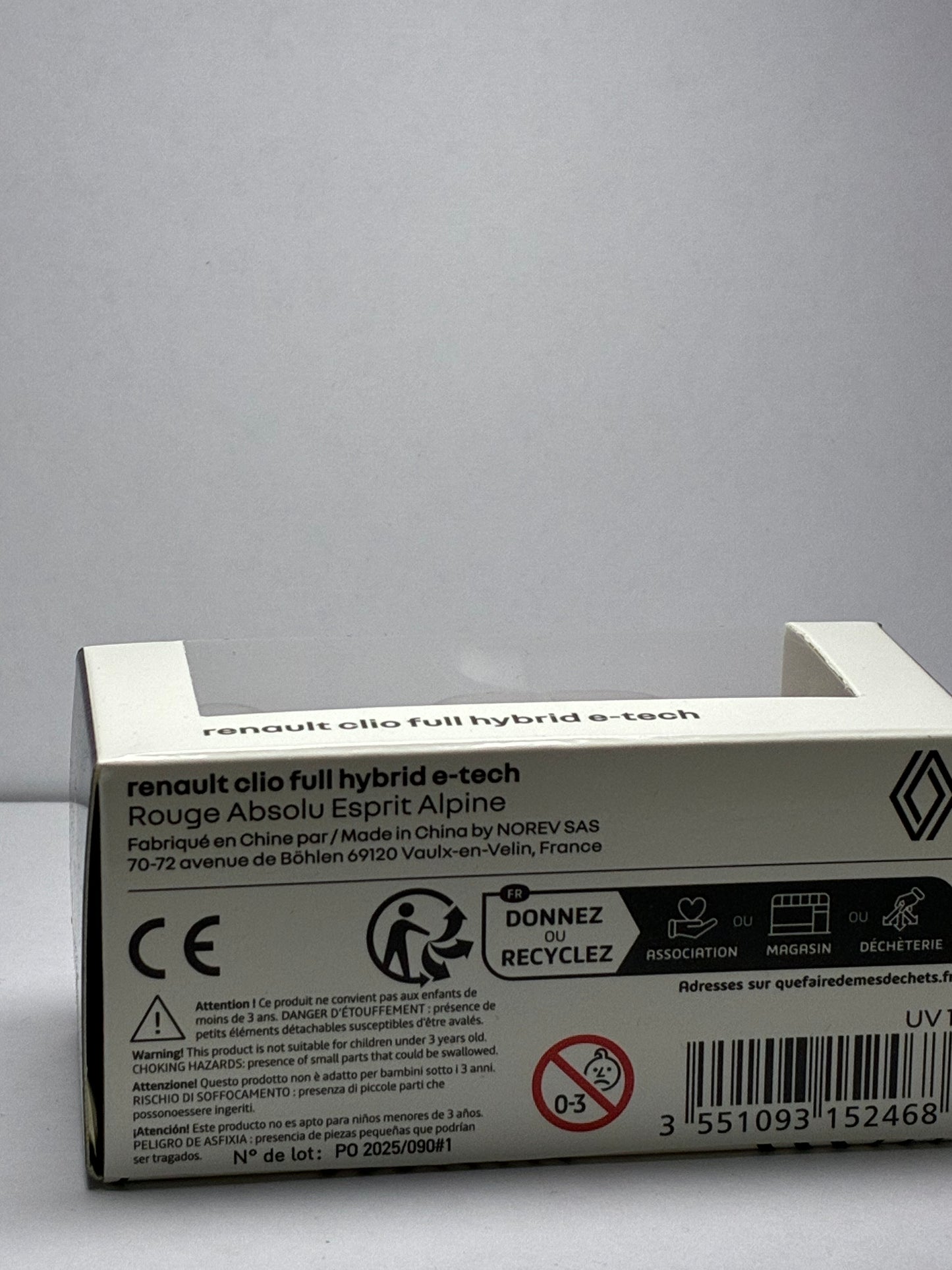 Renault Clio 6 - Norev 1:64 Rouge Absolu