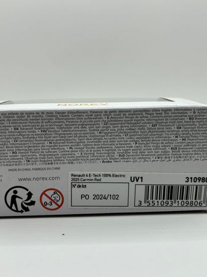 Renault 4 E-Tech Norev 1/64 - Red Carmin